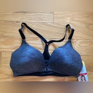 Warner’s front close wire-free bra
